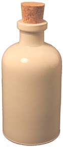 White Apothecary Bottle